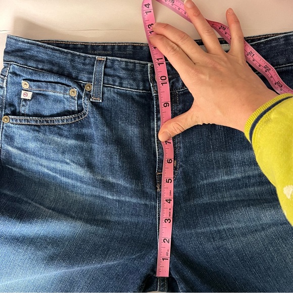 AG Adriano Goldschmied Ex-Boyfriend Slouchy Slim Jeans Blue Size 30 Faded - Picture 10 of 11